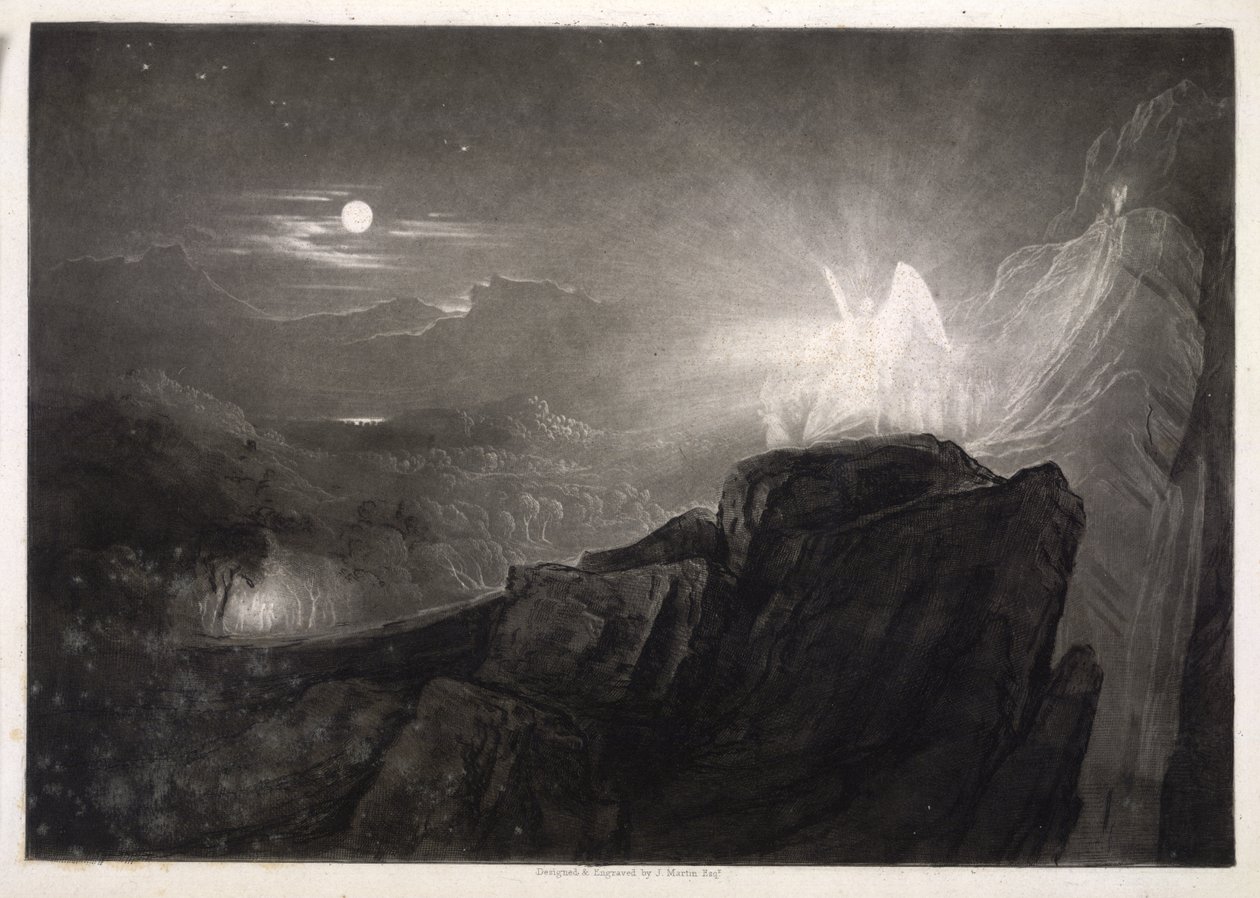 Ilustração de Paradise Lost de John Martin