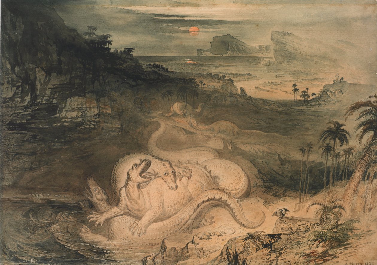 O país do Iguanodon de John Martin