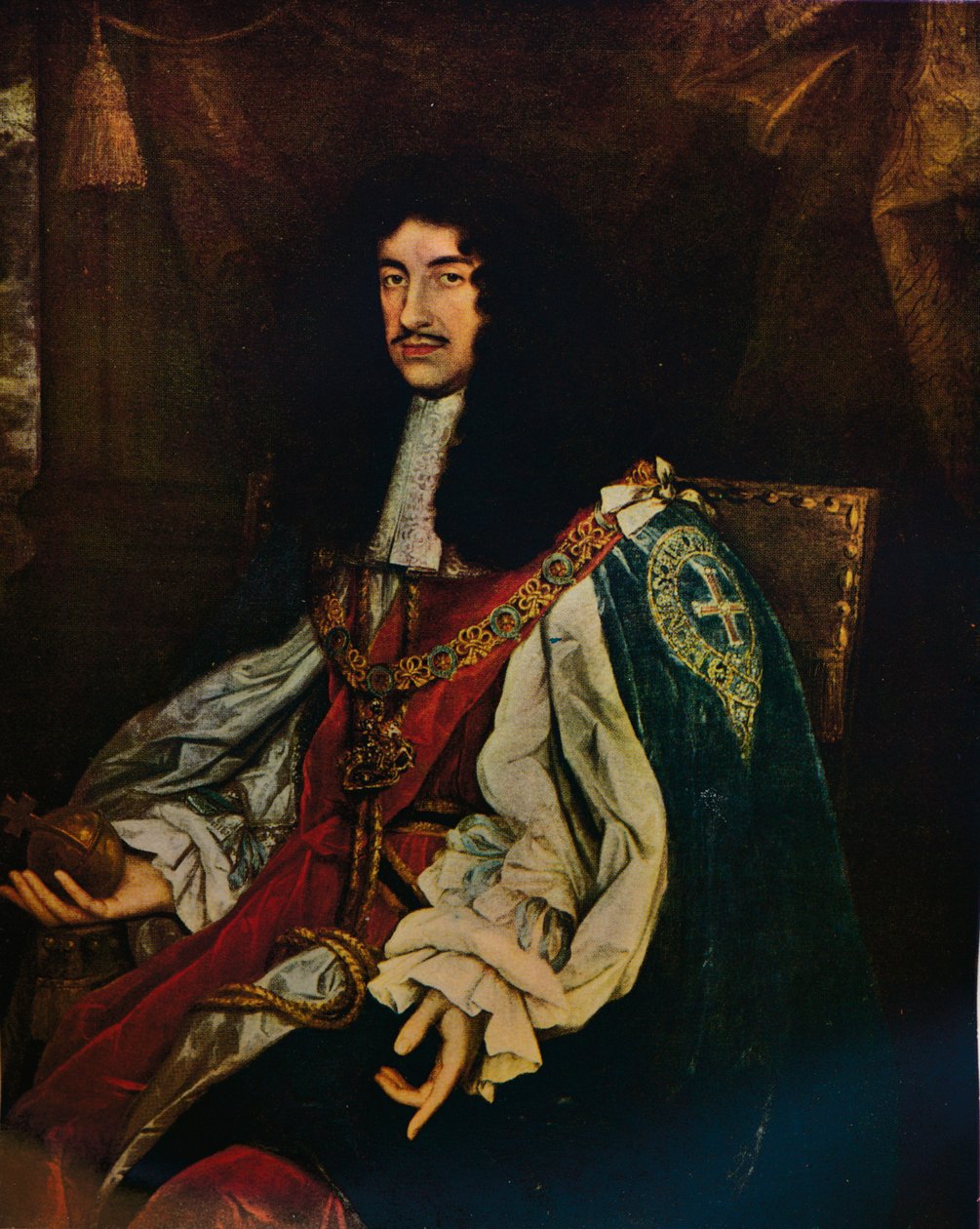 Rei Carlos II, 1660s 1934 de John Michael Wright