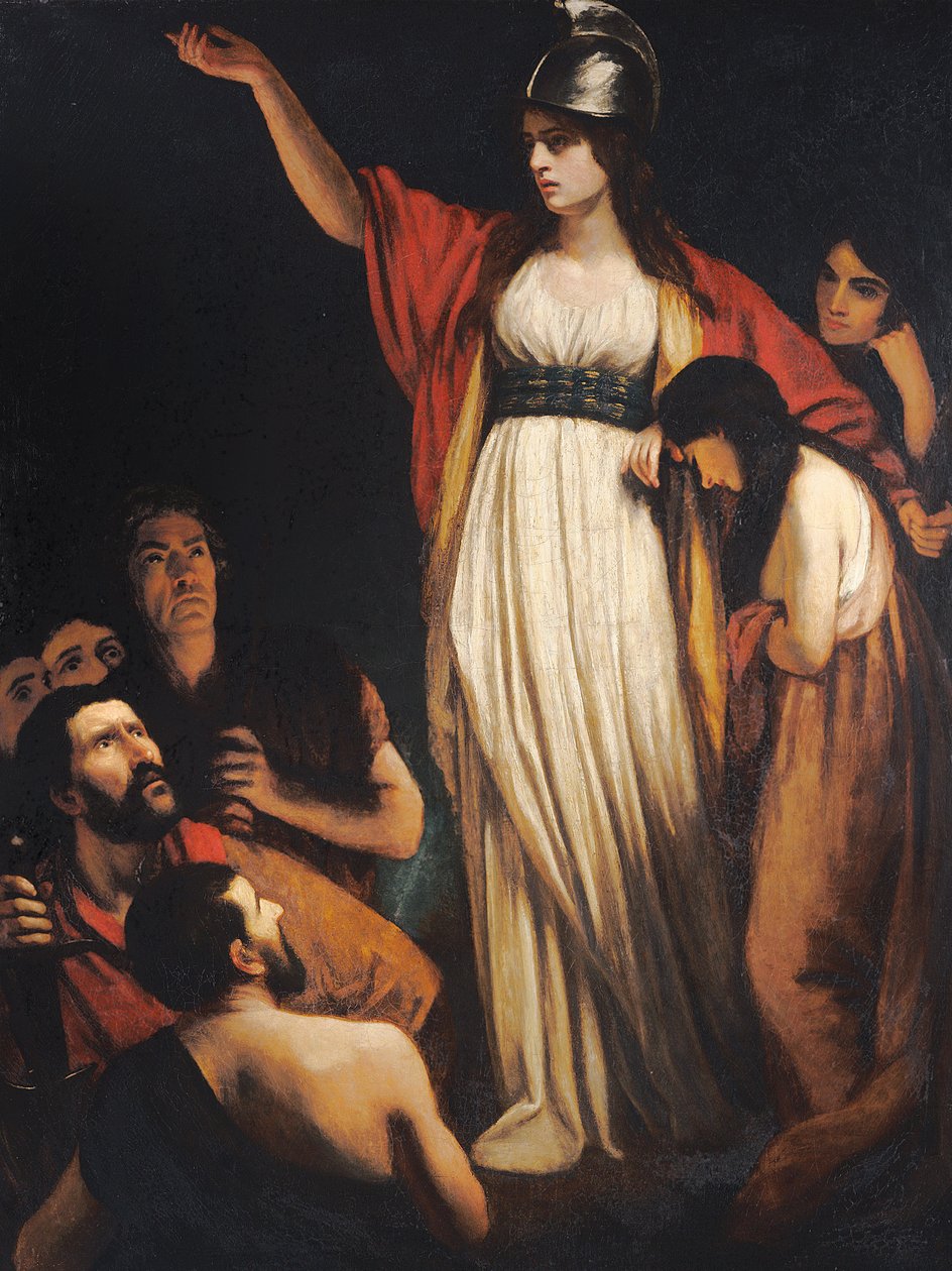Boadicea arengando os bretões de John Opie