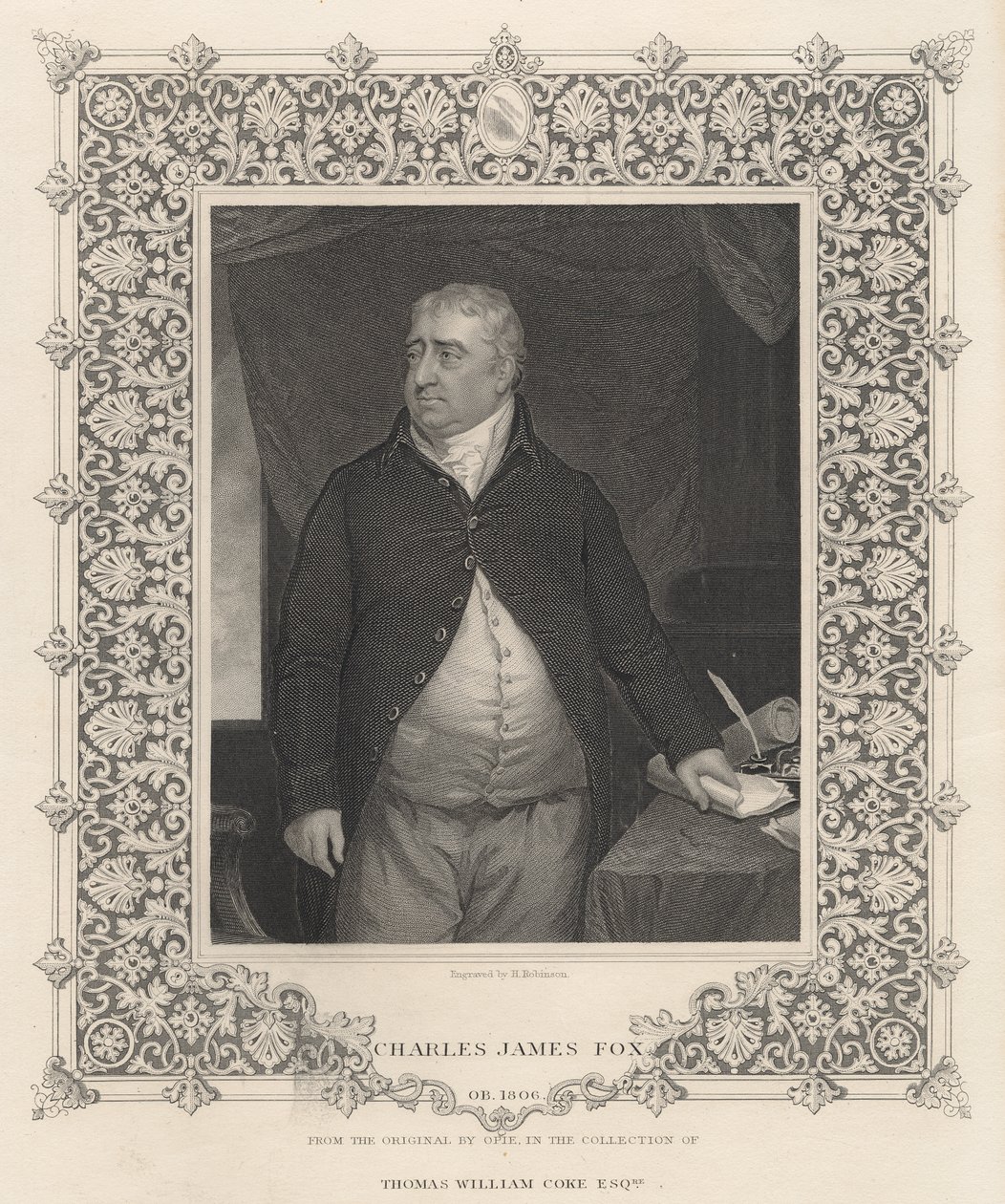 Charles James Fox (gravura) de John Opie
