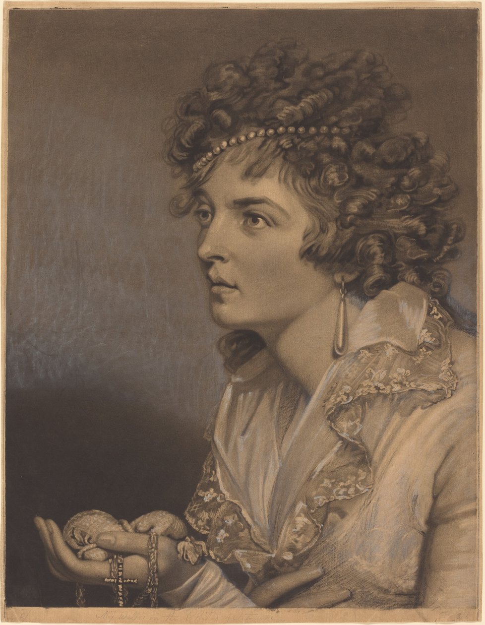 Amanthis com pérolas de John Raphael Smith