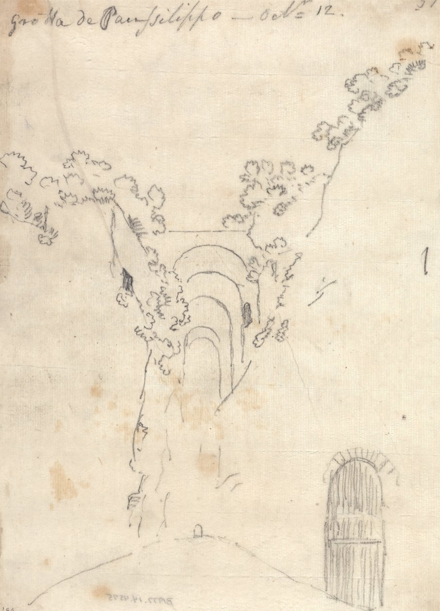 Gruta de Posillipo de John Robert Cozens