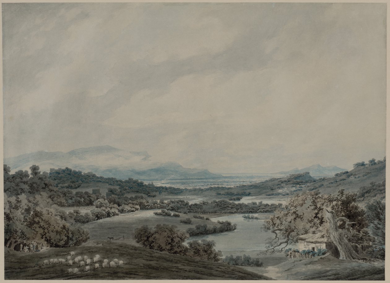 Paisagem italiana de John Robert Cozens