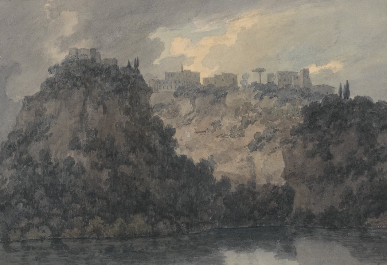 No lago de Nemi de John Robert Cozens