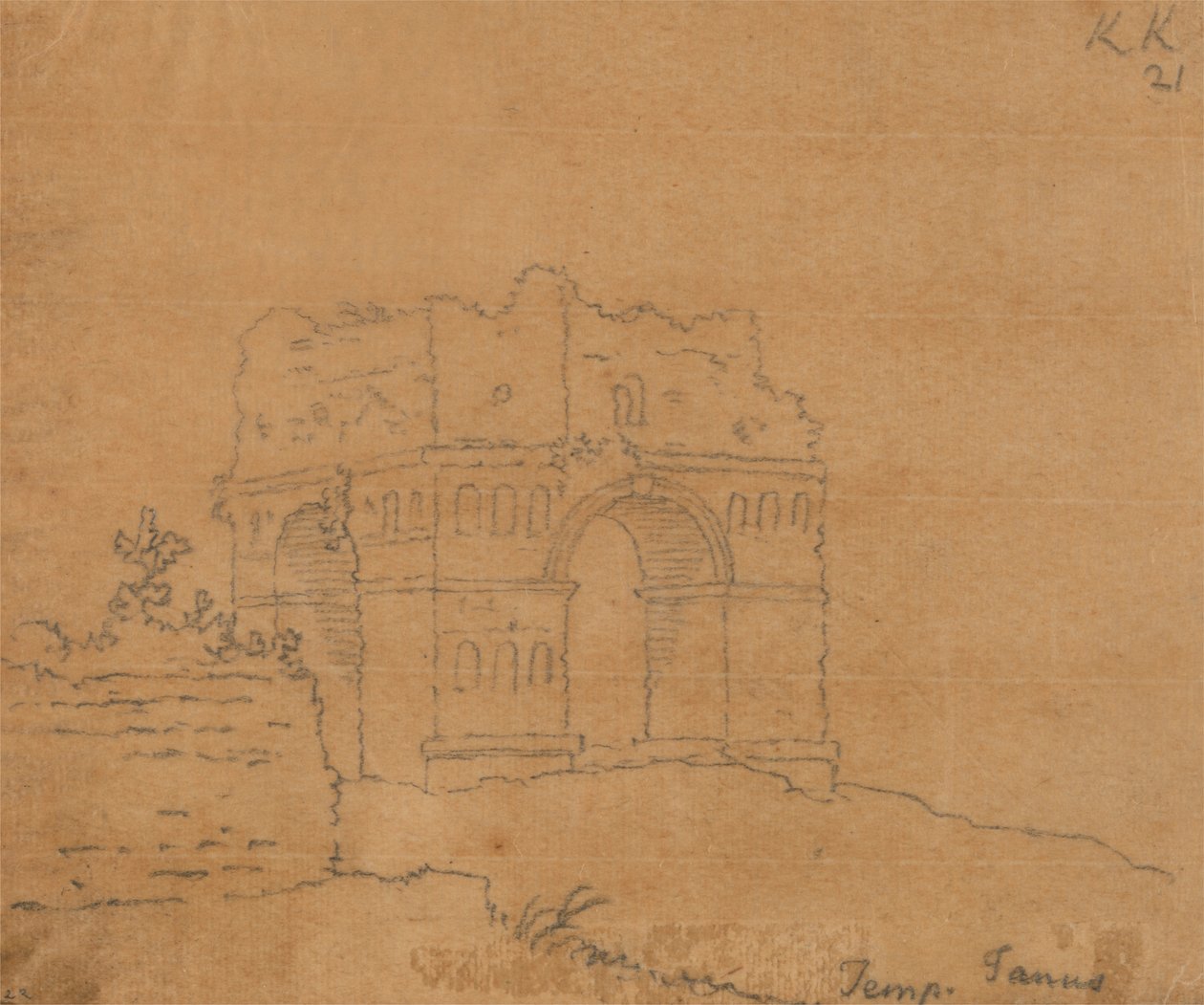 Templo de Jano de John Robert Cozens