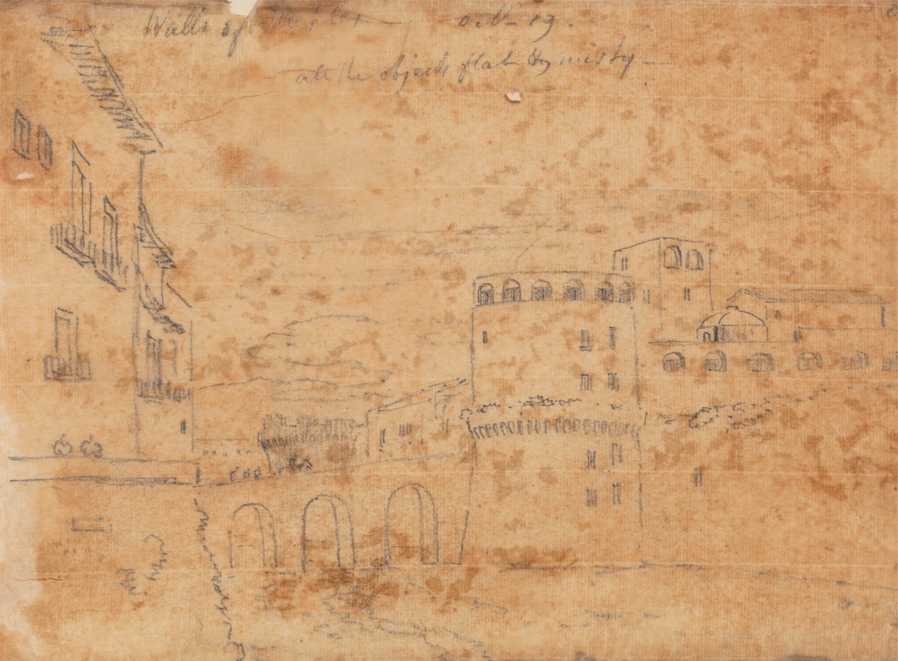 Paredes de Nápoles, 19 de Outubro de John Robert Cozens