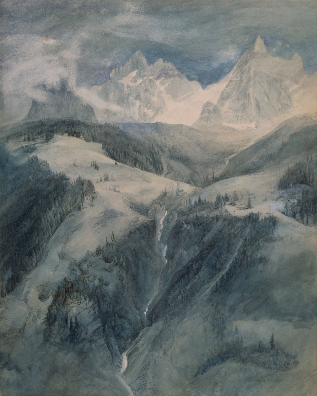 Cascade de la Folie, Chamonix de John Ruskin