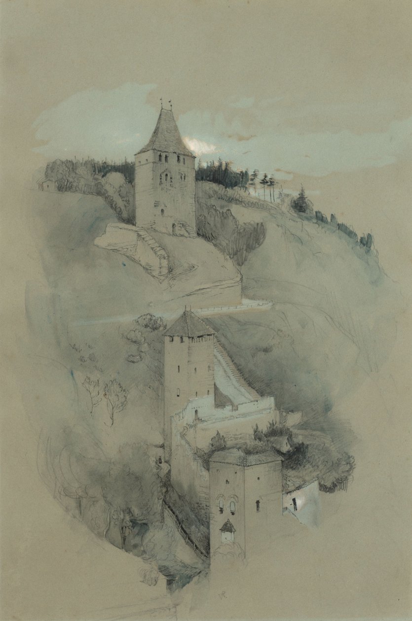 As Torres de Friburgo, Suíça de John Ruskin
