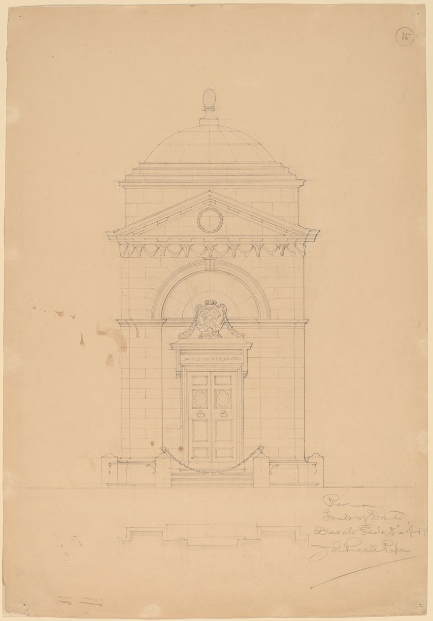 Tumba de Dante, Ravena de John Russell Pope