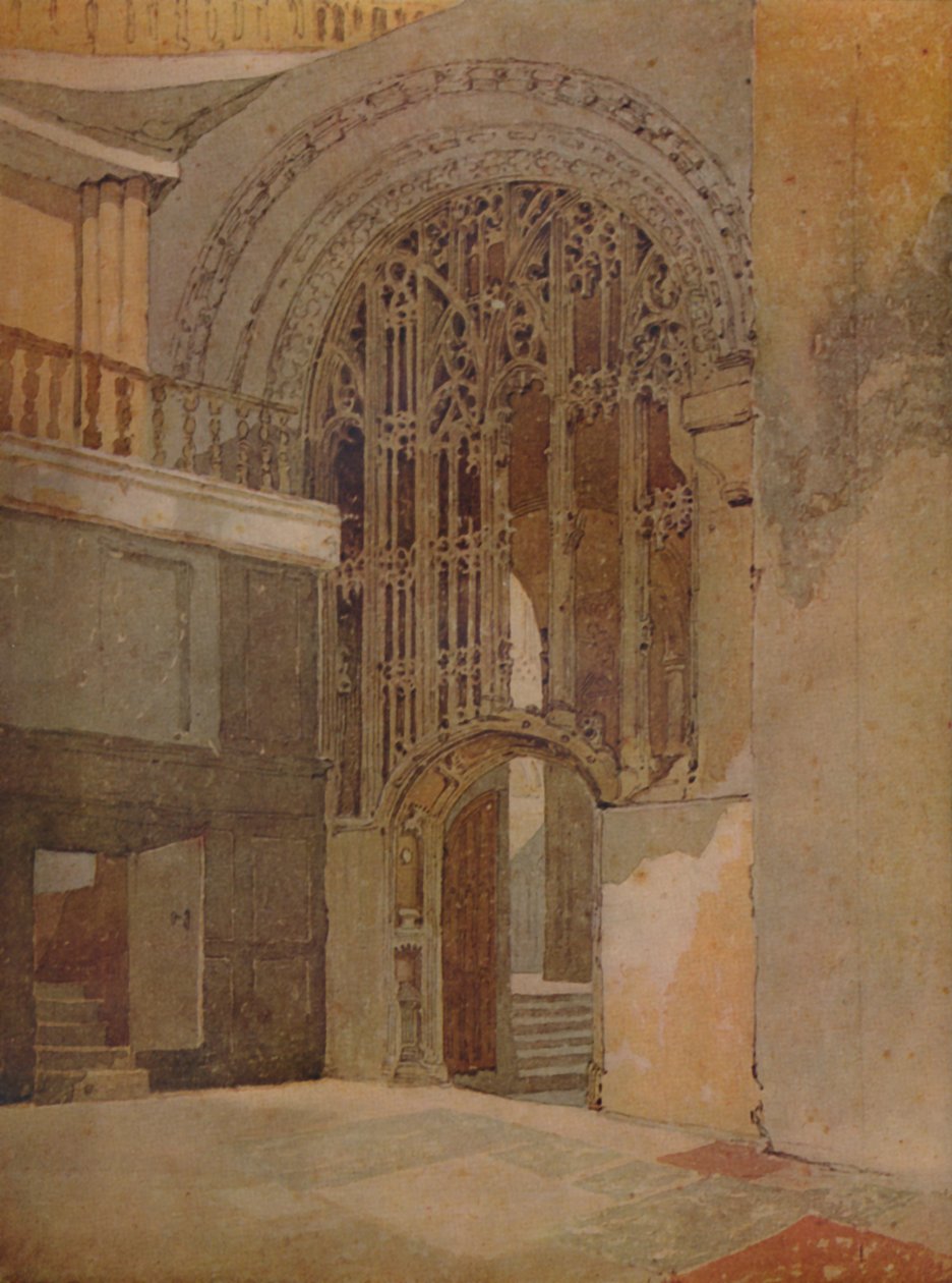 Na Catedral de Norwich, 1923 de John Sell Cotman