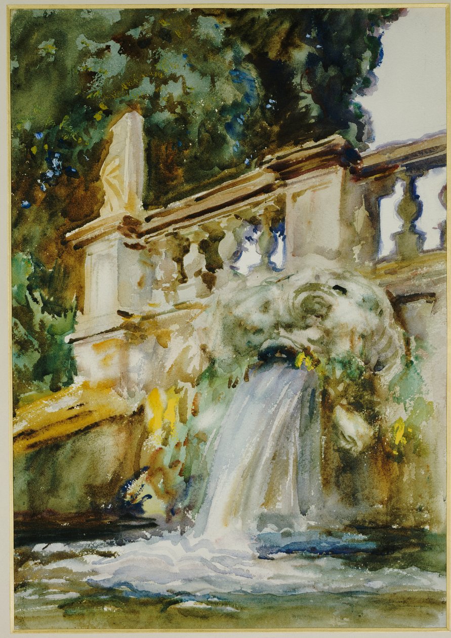 Villa Torlonia, Frascati, 1907 de John Singer Sargent