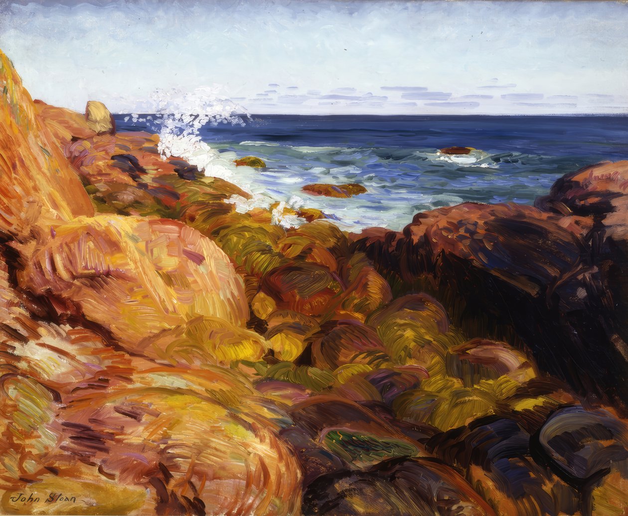 Barranco na maré baixa de John Sloan
