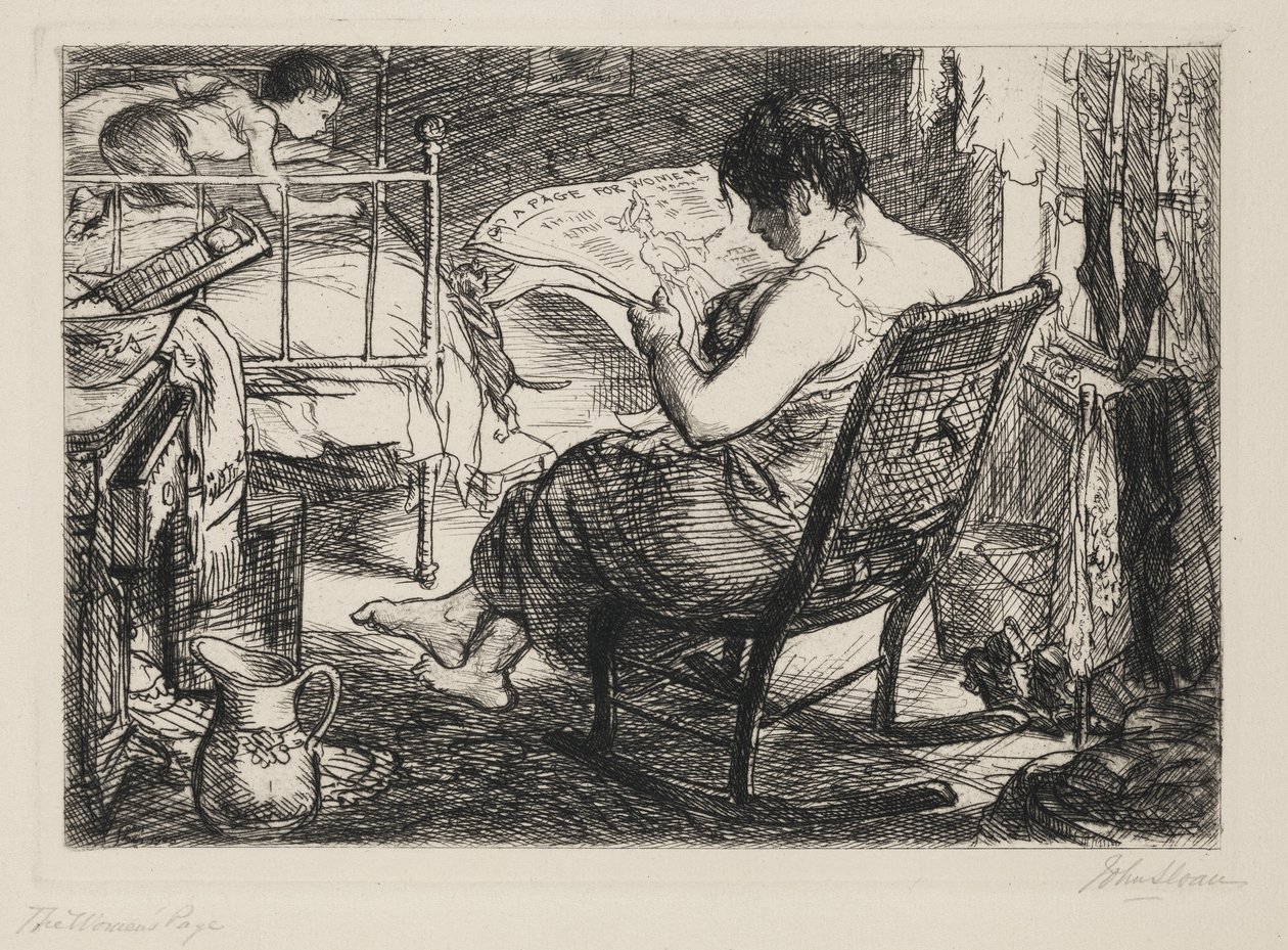 A Página da Mulher de John French Sloan
