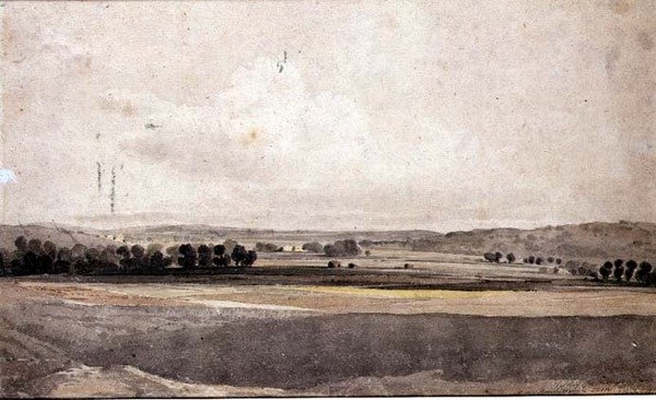 Perto de Handborough, Oxon de John Varley