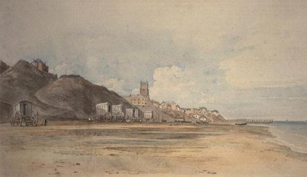 A Praia em Cromer, Norfolk de John Varley