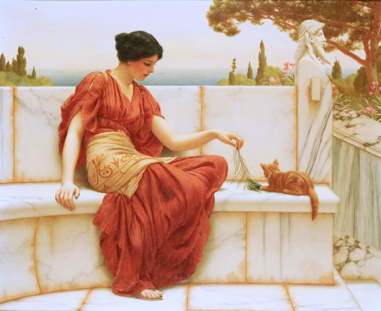 O Favorito, 1901 de John William Godward