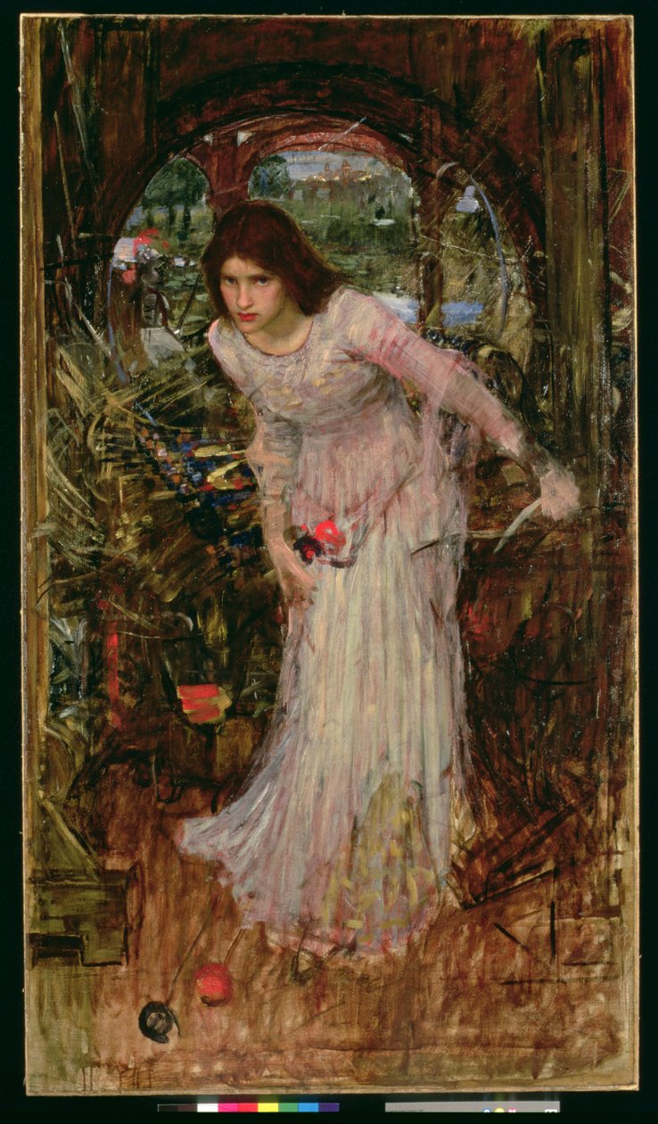 A Senhora de Shalott, c.1894 de John William Waterhouse