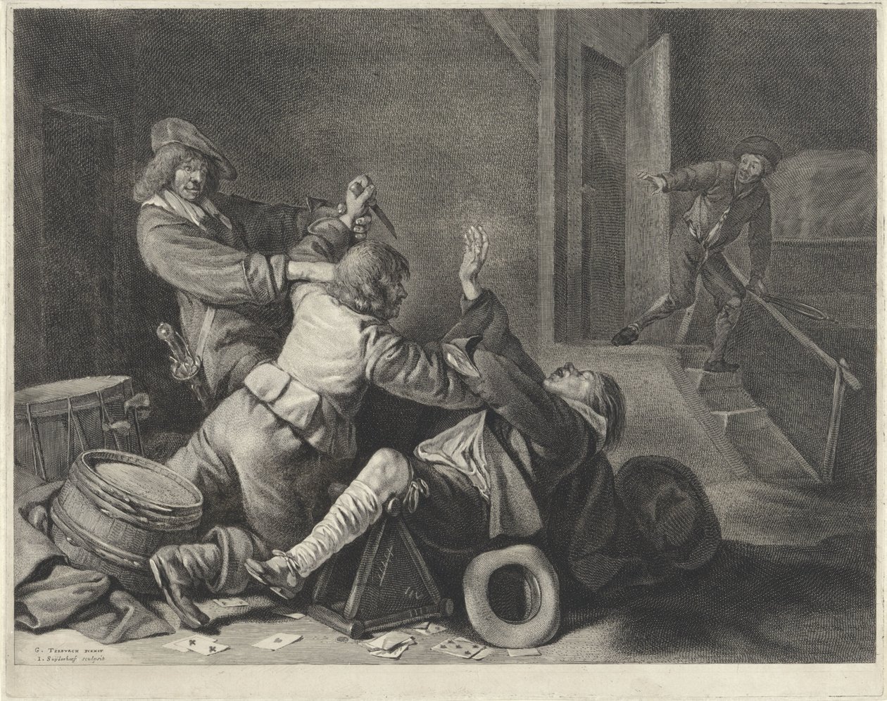 Lute em um interior de Jonas Suyderhoef
