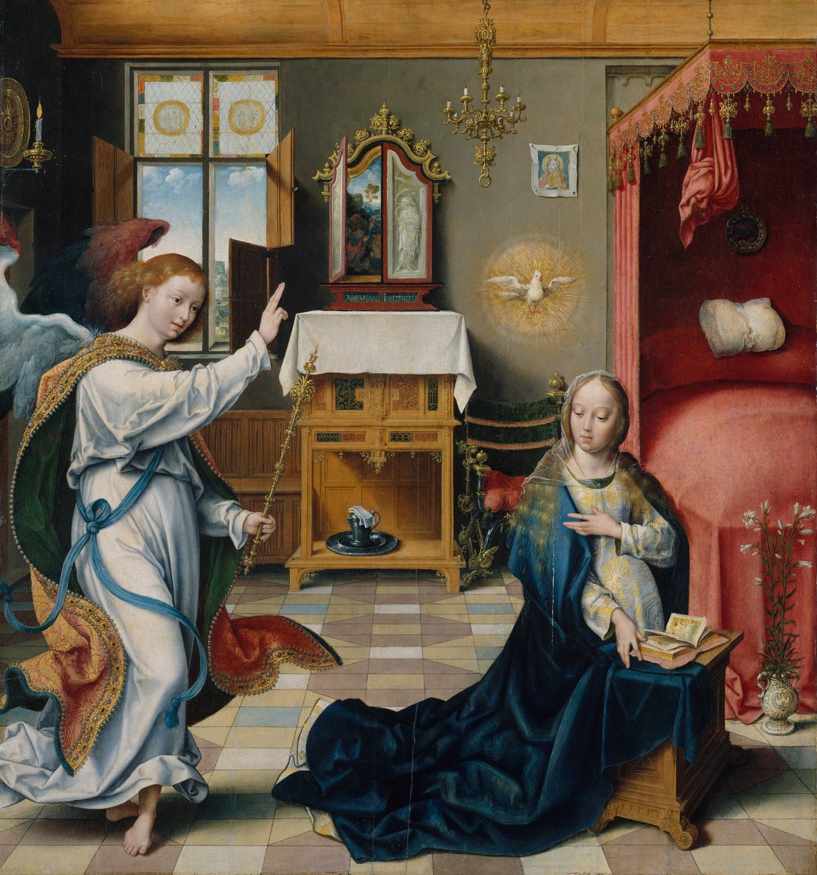 A Anunciação, ca. 1525 de Joos van Cleve