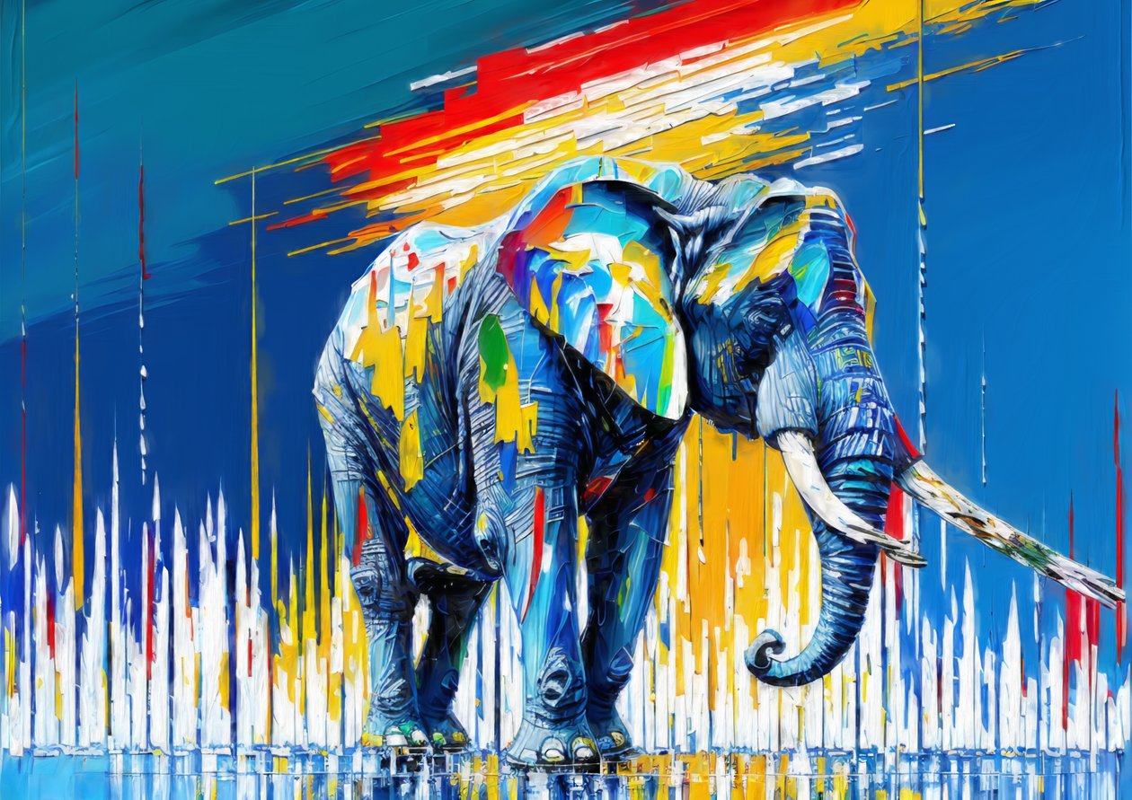 Animais Elefante_1 de Josef Johann Michel