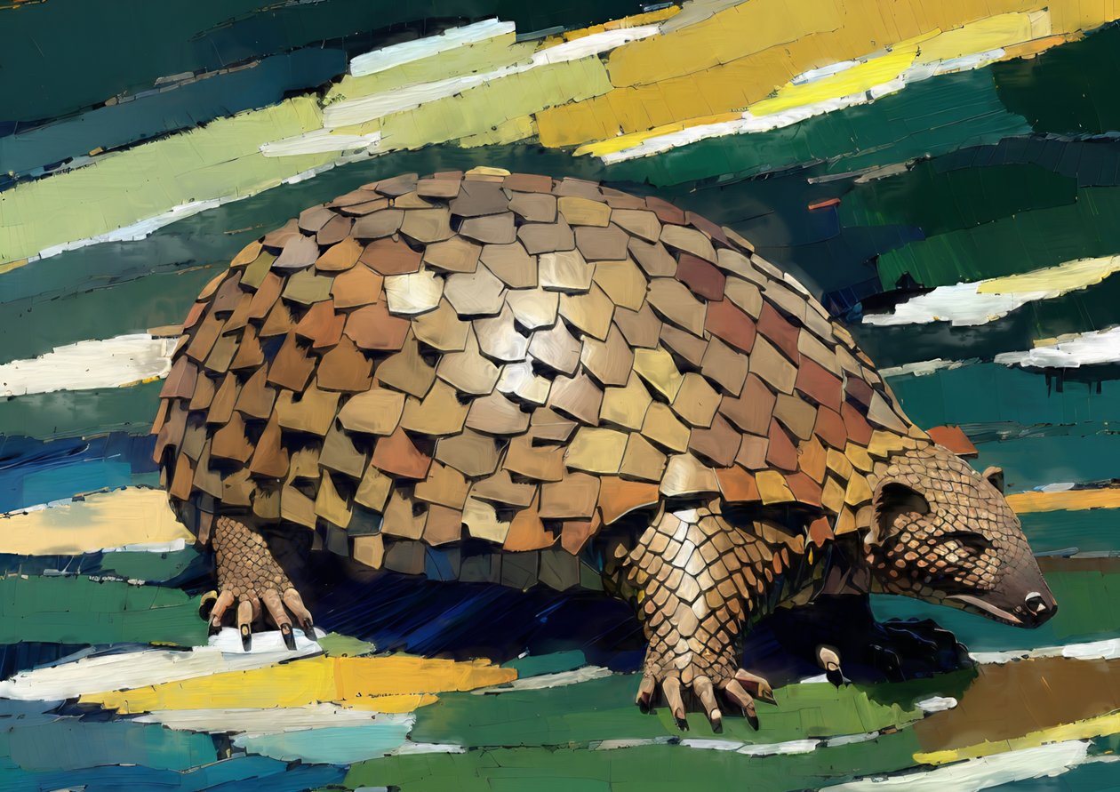 Animais: pangolim 1 de Josef Johann Michel