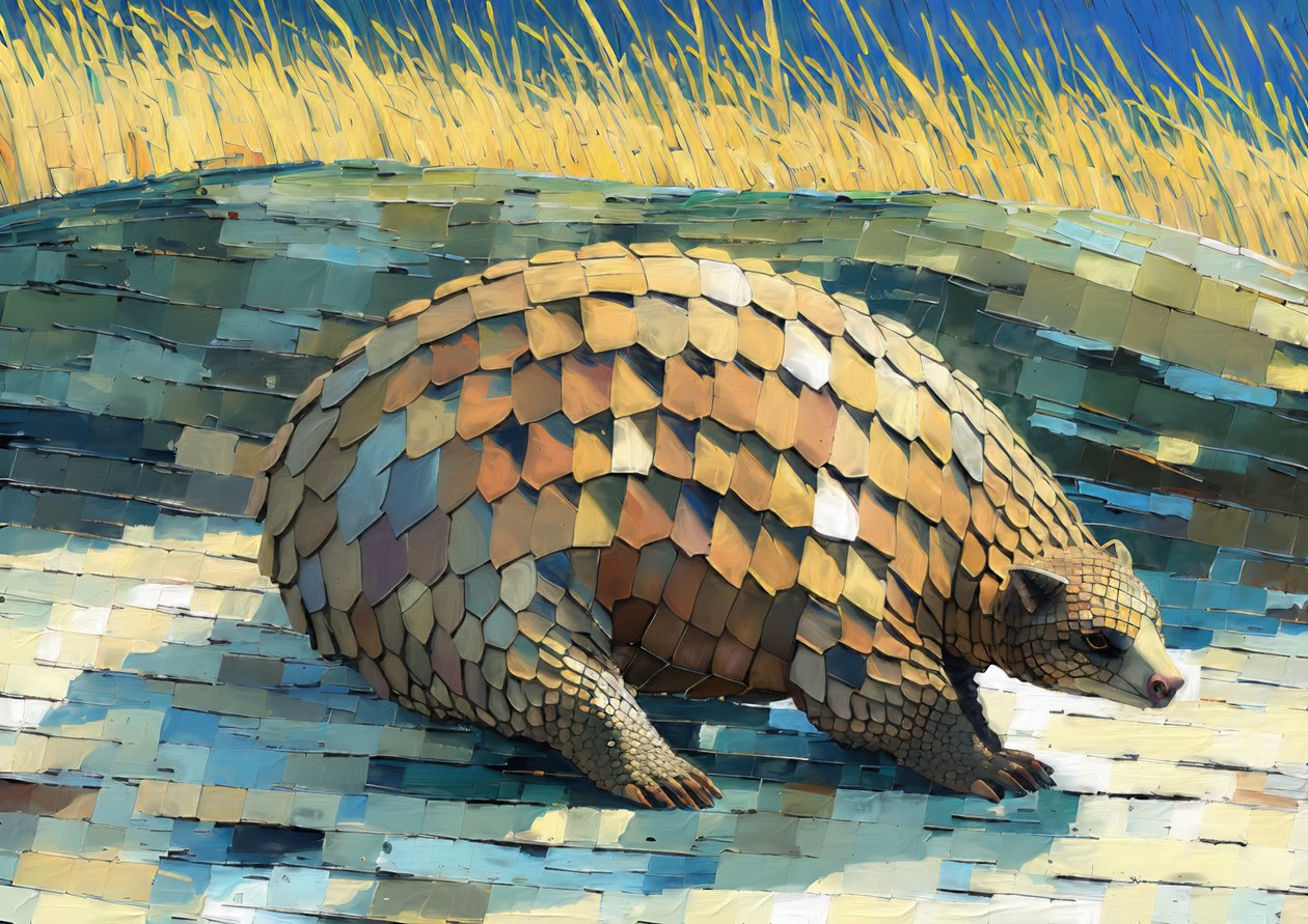 Animais: pangolim 3 de Josef Johann Michel