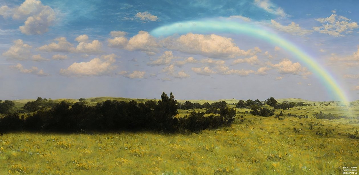 JJM recria Bierstadt-A: Depois da tempestade de Josef Johann Michel