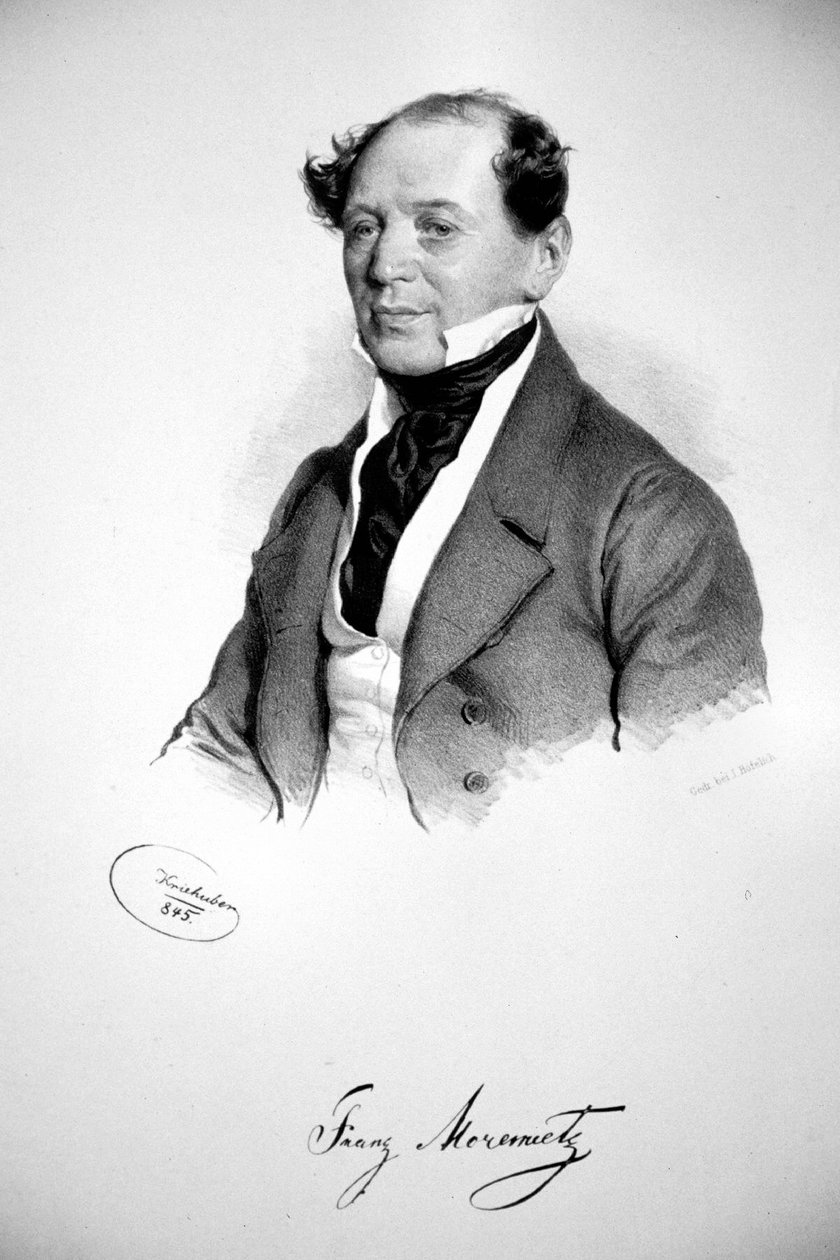 Litografia Franz Morawetz de Josef Kriehuber