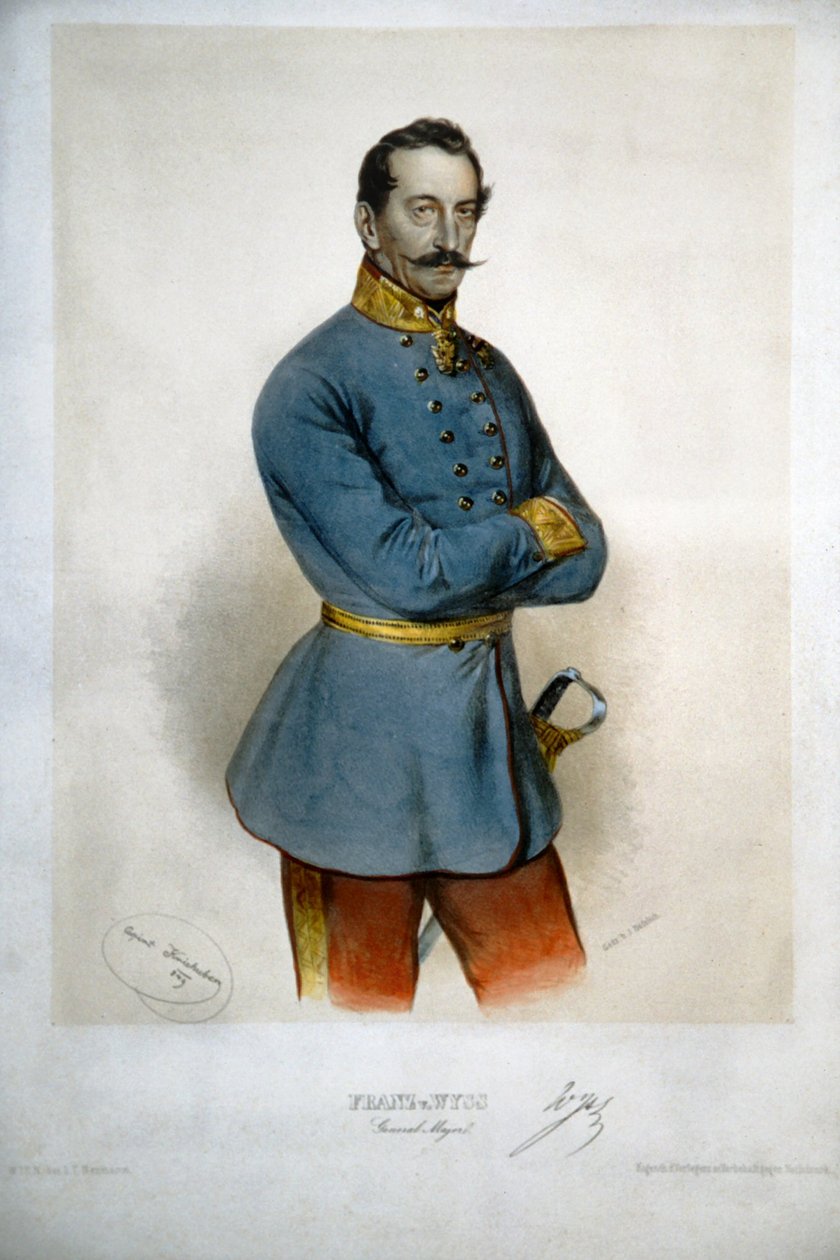 Franz von Wyss Litho de Josef Kriehuber