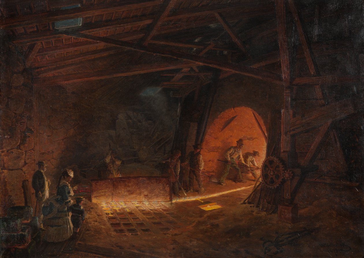 Altos fornos, 1873 de Josef Wilhelm Wallander