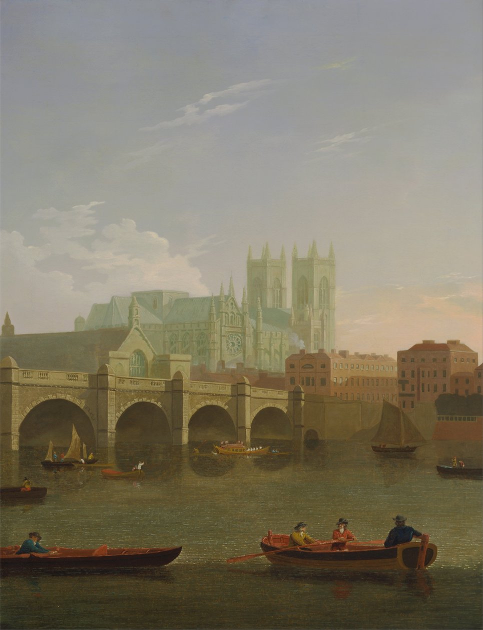 Abadia de Westminster e ponte de Joseph Farington