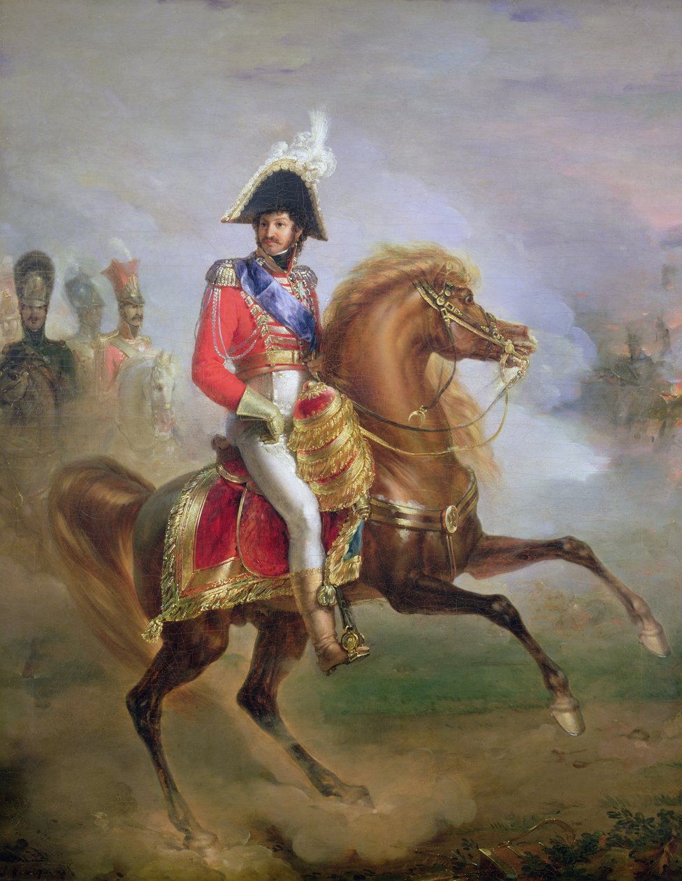 Joachim Murat (1767-1815) a cavalo, 1814-15 de Joseph Franque