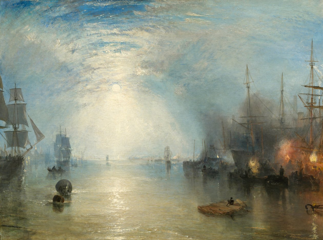 Keelmen que levanta em carvões pelo luar de Joseph Mallord William Turner