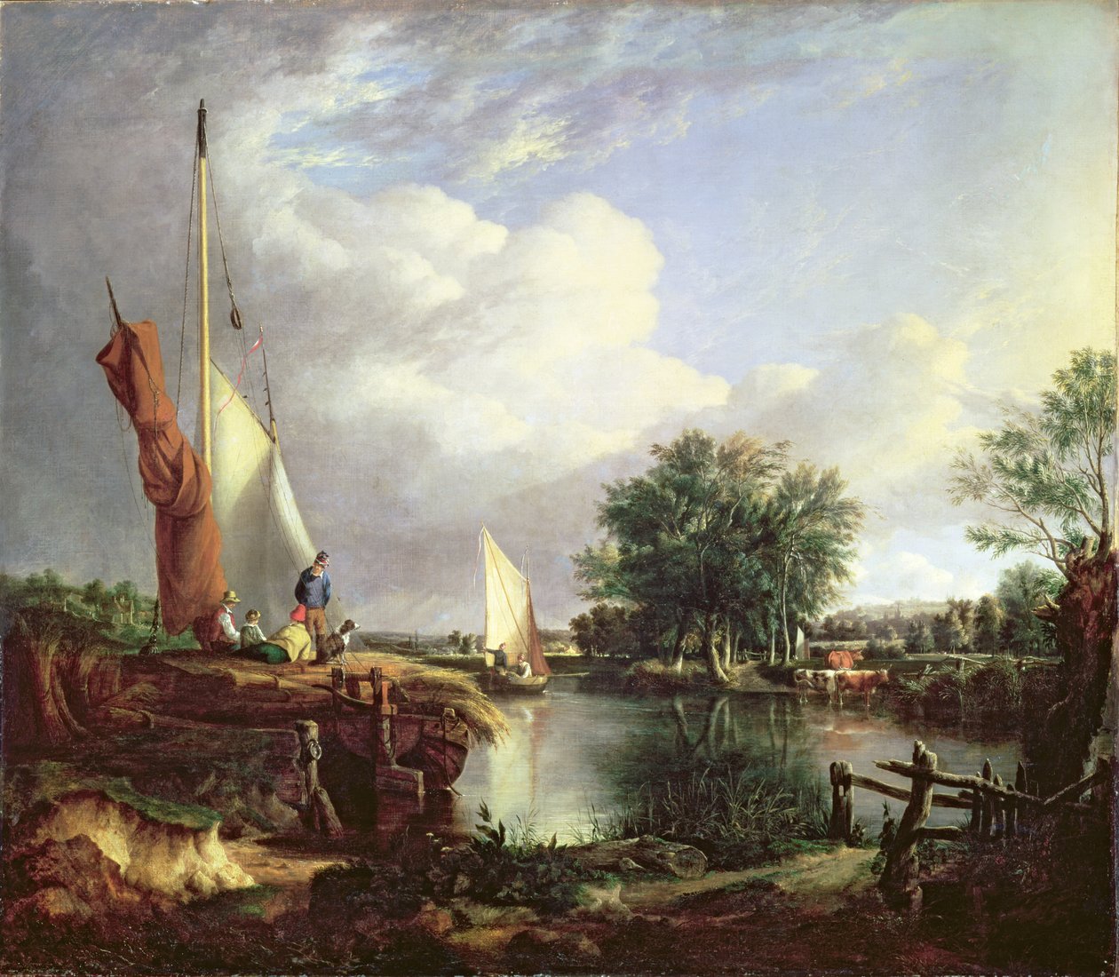 O rio em Thorpe de Joseph Stannard