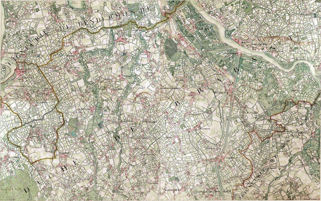 Mapa de Willebroeck de Joseph de Ferraris