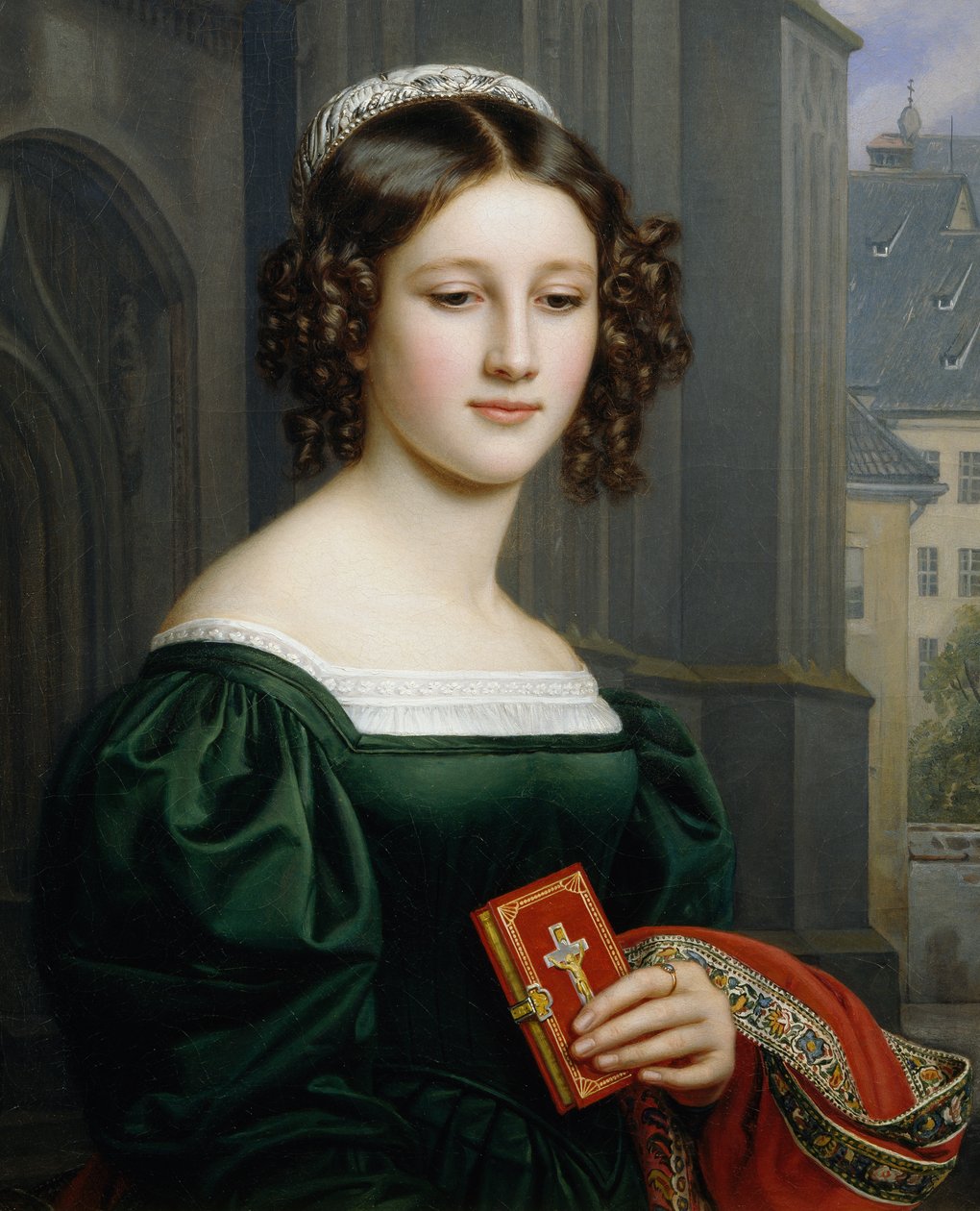 Retrato de Anna Hillmaier de Joseph Carl Stieler