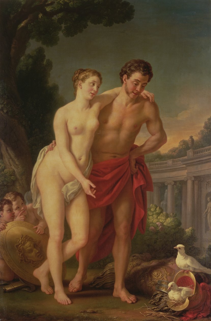 Marte e Vênus, 1767-8 de Joseph Marie, the Elder Vien