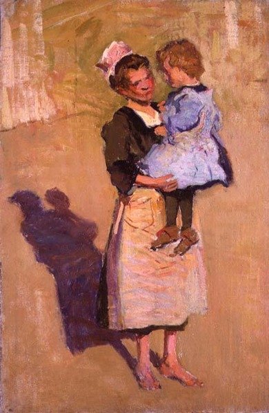 A babá (óleo sobre tela) de Joseph Milner Kite