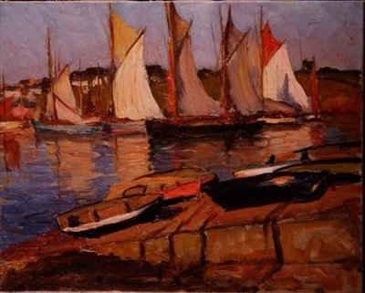 Iates pela costa de Joseph Milner Kite