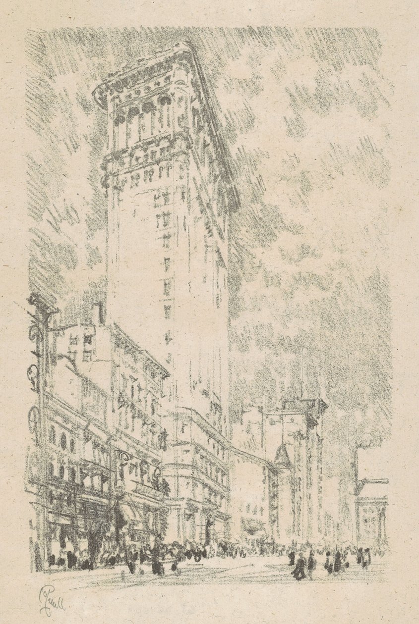 Edifício Flatiron, 1904. de Joseph Pennell