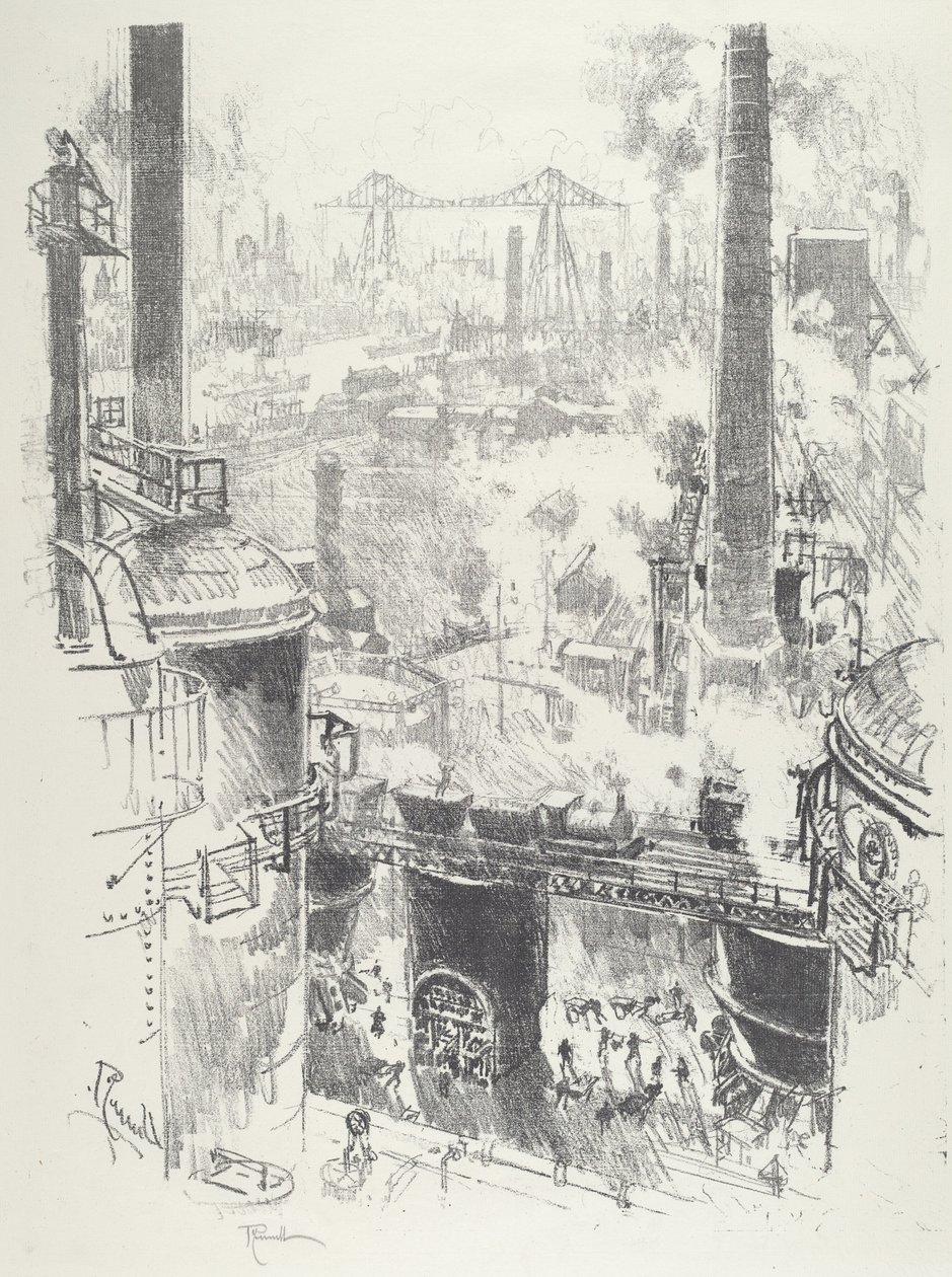 Do alto dos fornos de Joseph Pennell