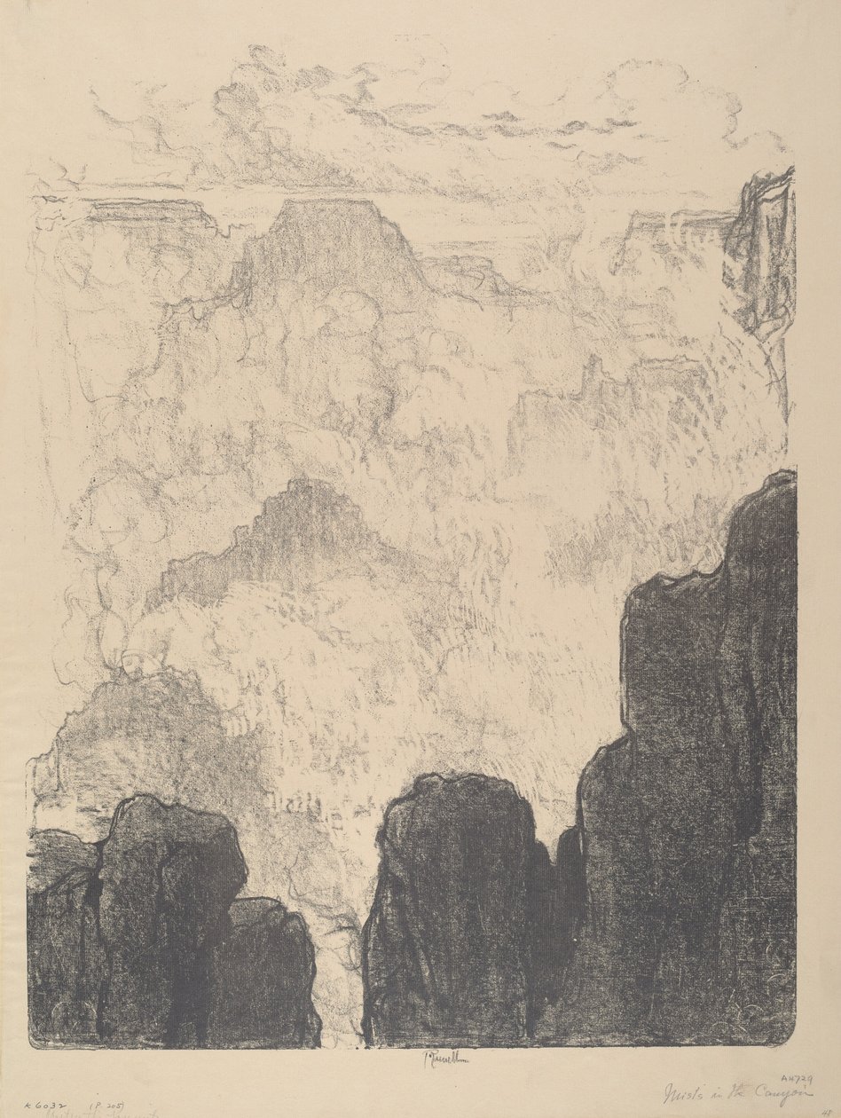 Névoas no Canyon, No.II de Joseph Pennell