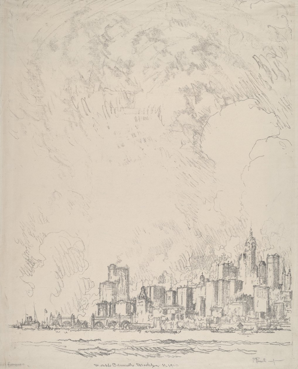 Nova York do Brooklyn de Joseph Pennell