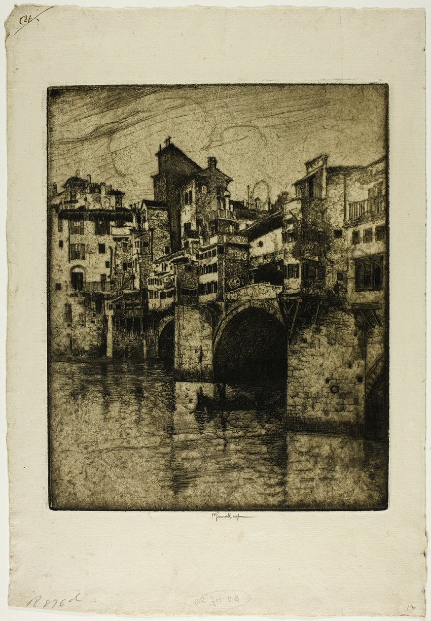 Ponte Vecchio, Florença de Joseph Pennell
