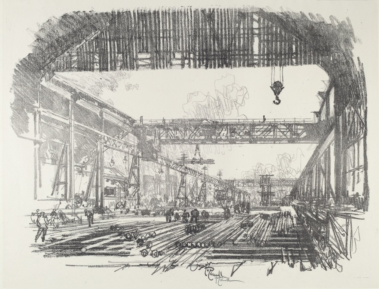 Barras de aço para conchas de Joseph Pennell