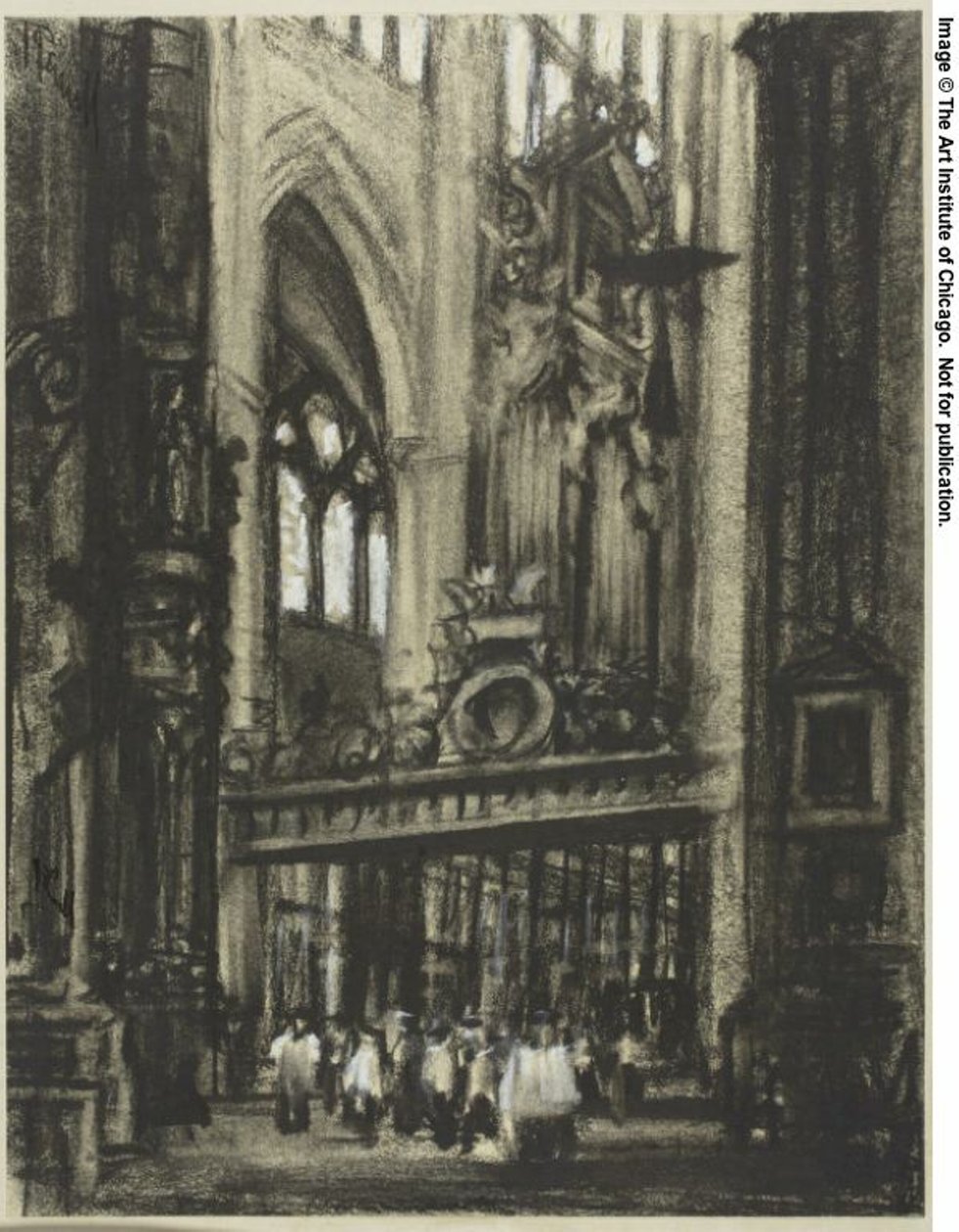O Coro, Toledo de Joseph Pennell