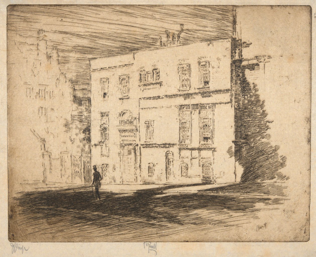 A Casa Branca: gravura de Joseph Pennell