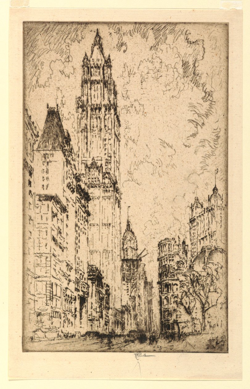 O Edifício Woolworth de Joseph Pennell