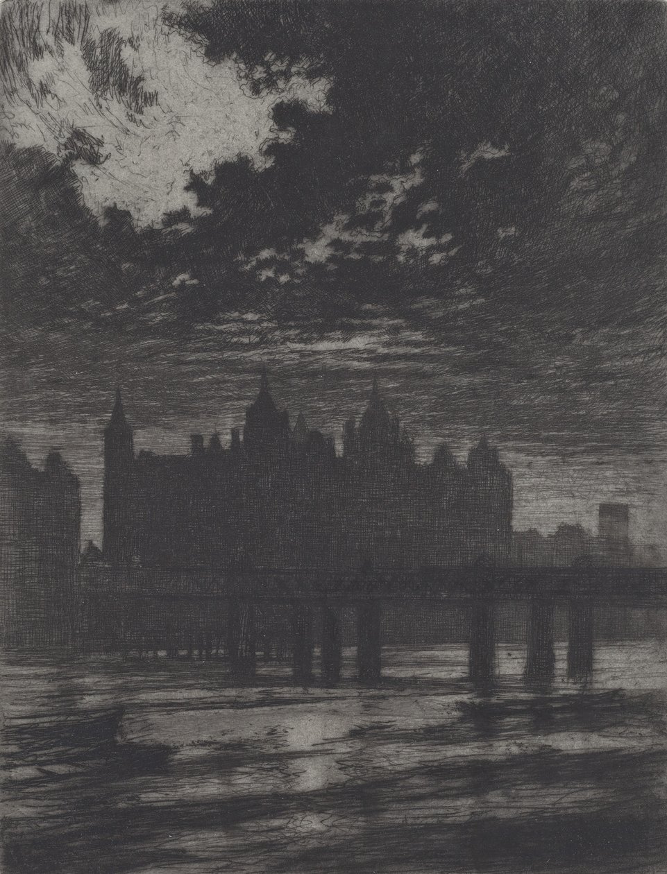 Whitehall Court, 1903. de Joseph Pennell
